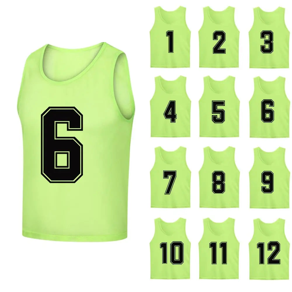 Soccer Training Vest Pinnies – 12 Pack