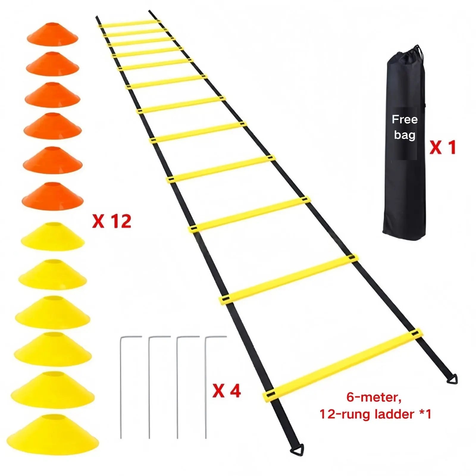 20ft Agility Speed Ladder with Carry Bag