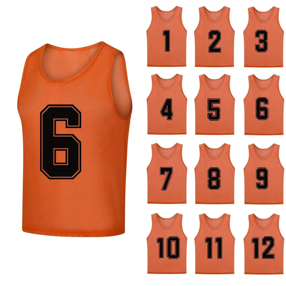 Soccer Training Vest Pinnies – 12 Pack