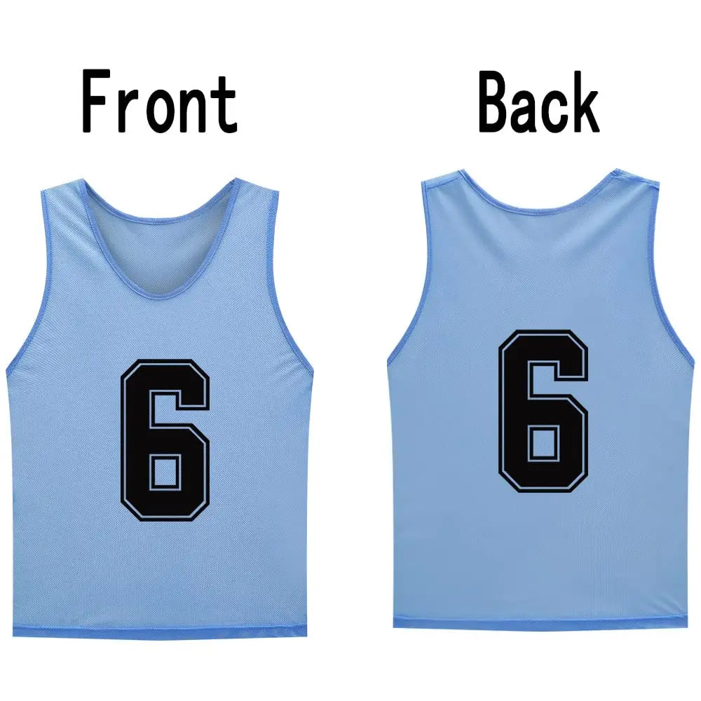 Soccer Training Vest Pinnies – 12 Pack